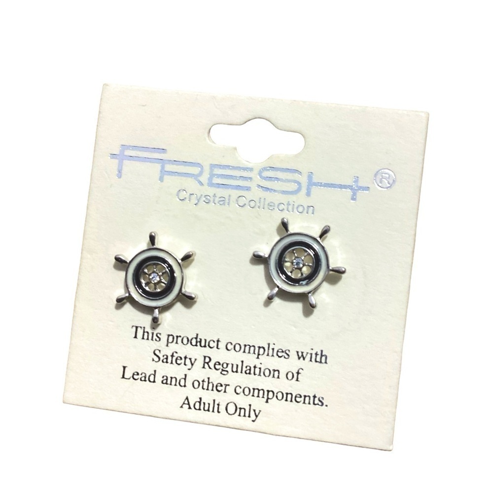 Small NAUTICAL SILVER EARRINGS #110